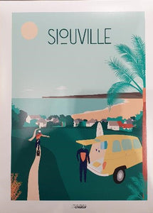 AFFICHE 30X40 SIOUVILLE PAR LE CREATOR