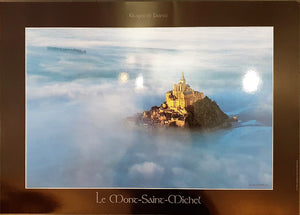 Affiche le Mont Saint-Michel dans la brume
